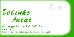 delinke antal business card